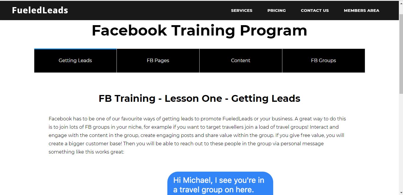 facebook training