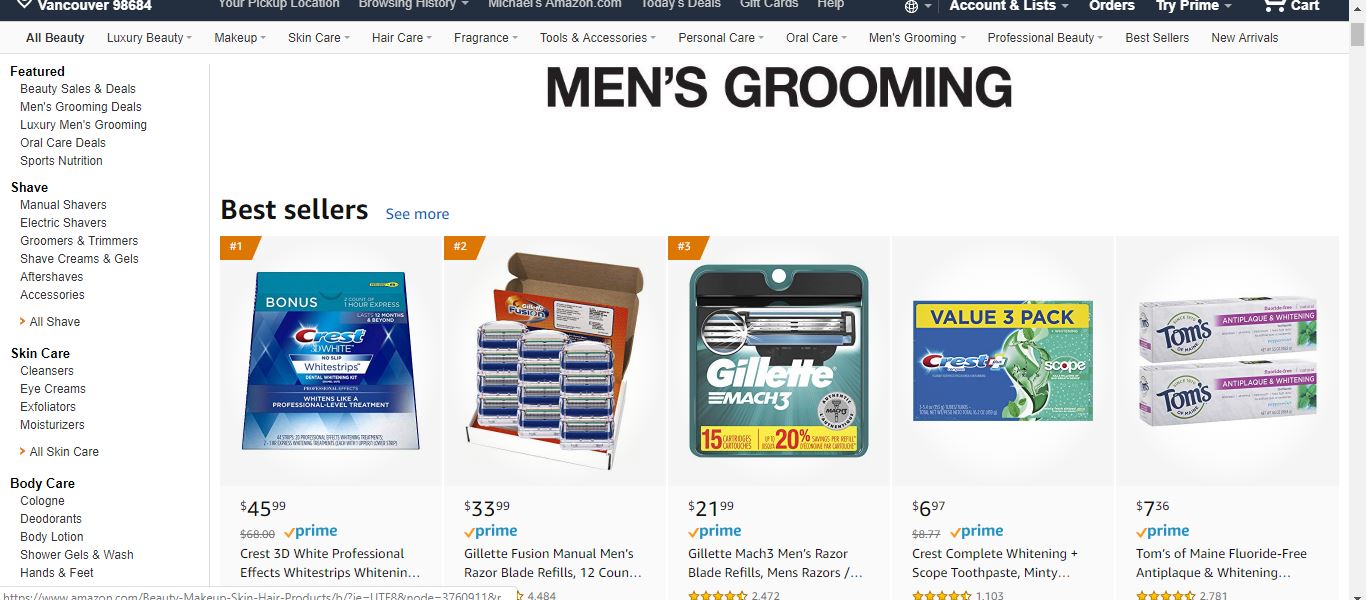 mens grooming products