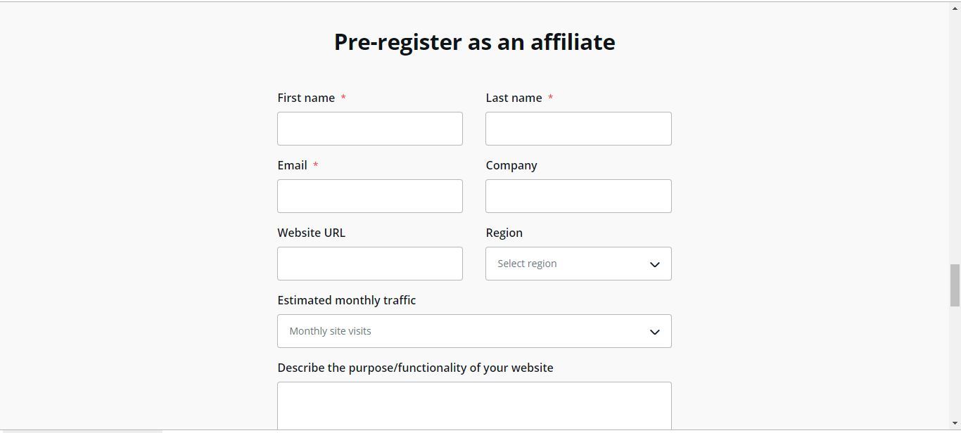 fill out your canva affiliate information