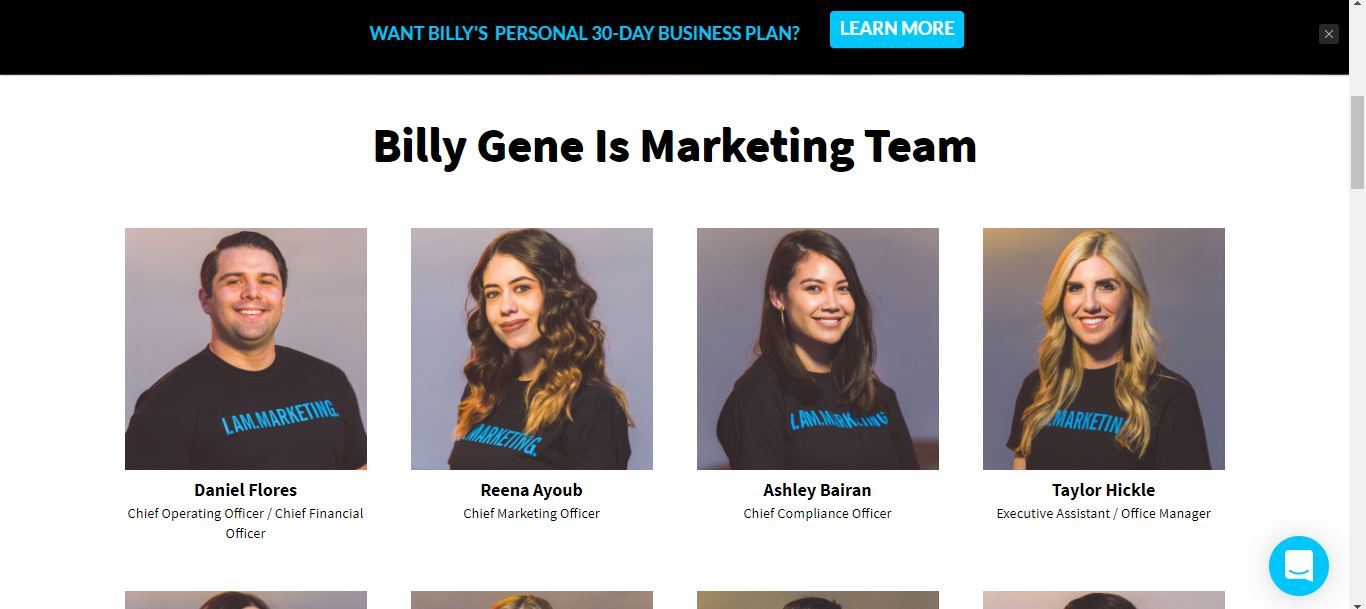 billy gene team