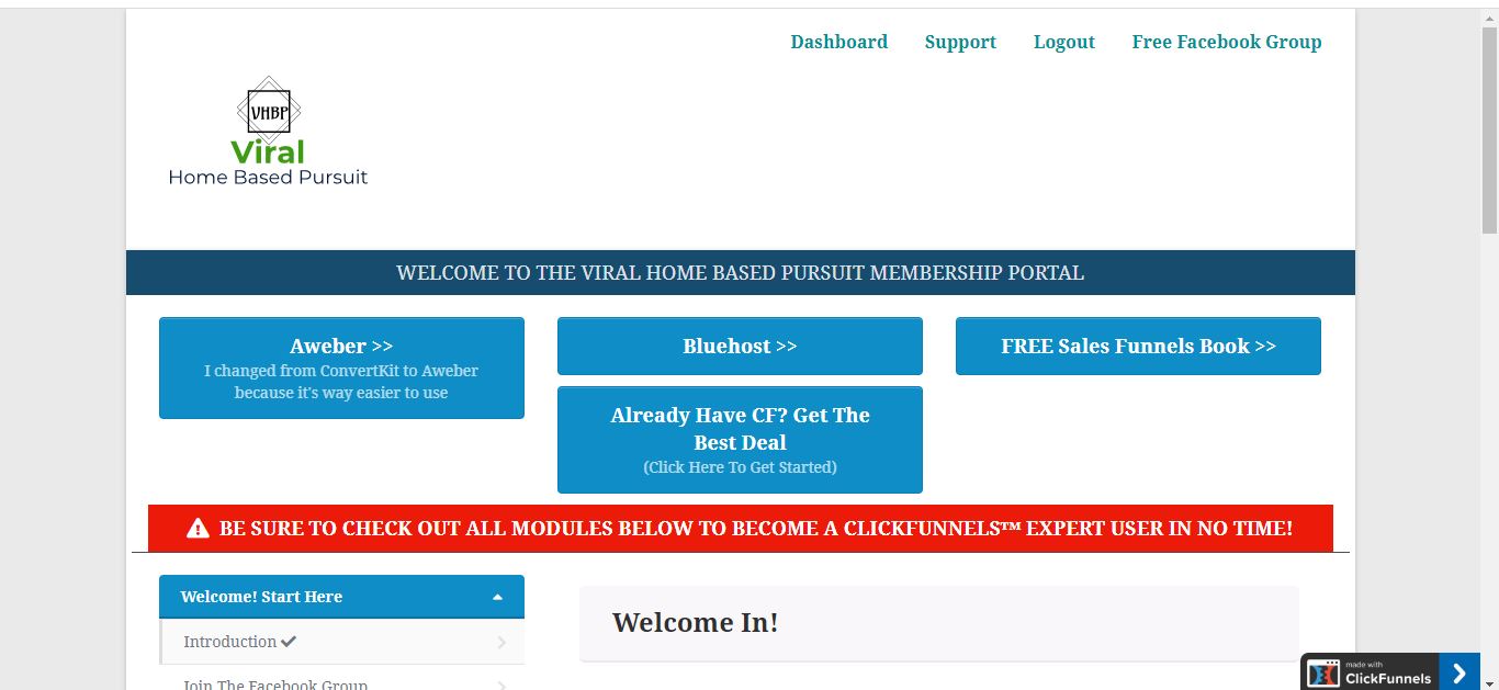 clickfunnels membership site examples