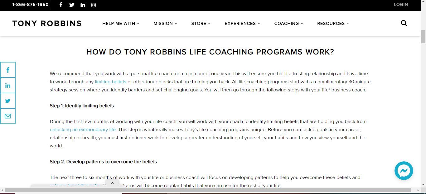 how tony's coaching works