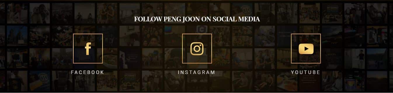 peng joon social media platforms