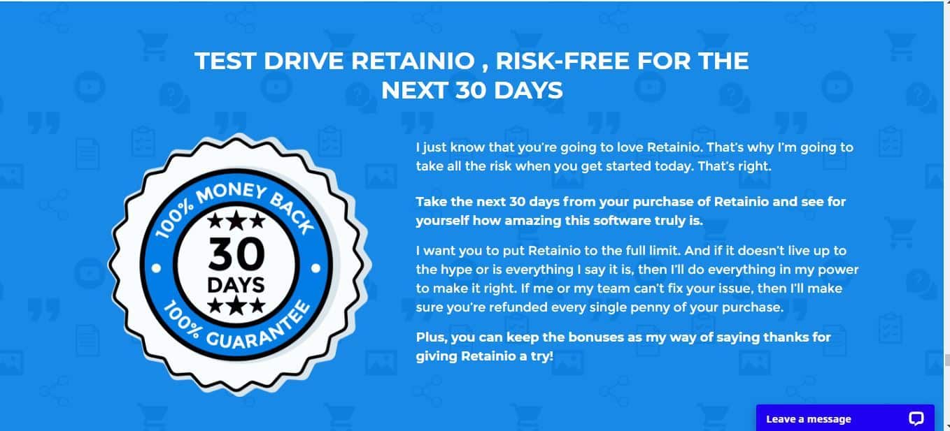 retainio 30 day