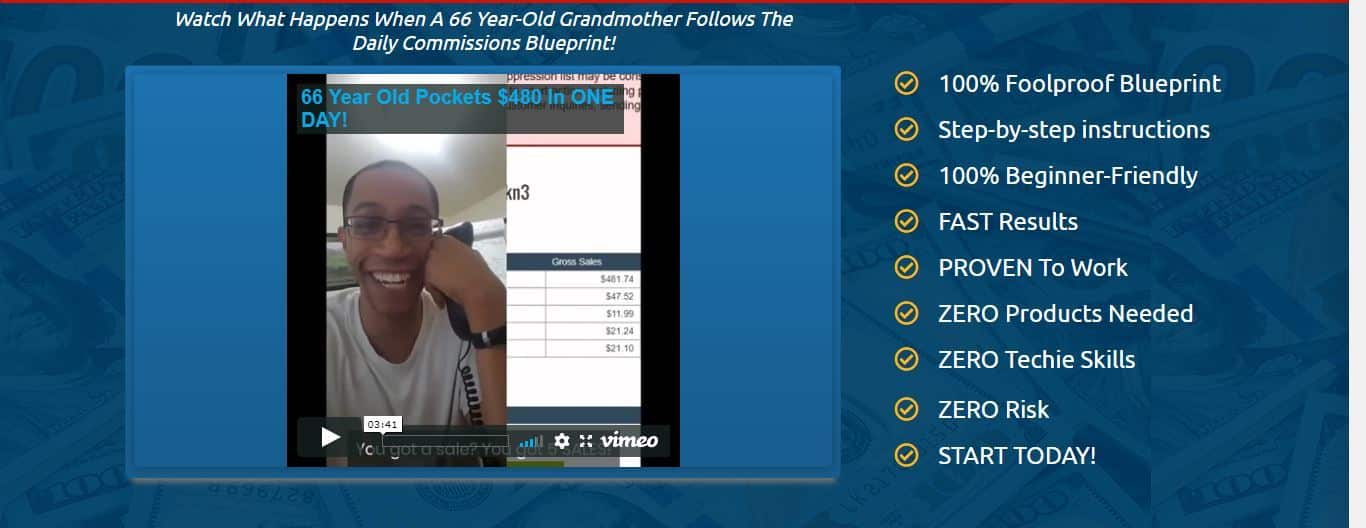 66 year old grandma daily commissions blueprint
