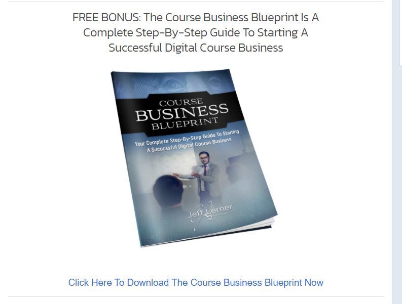 course business blueprint