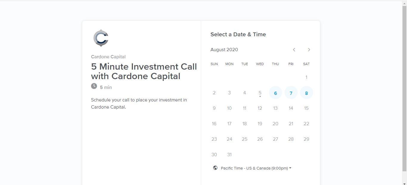 schedule a call with grant cardone