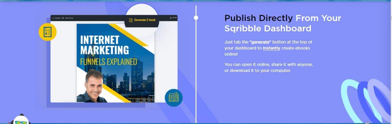 sqribble publish directly