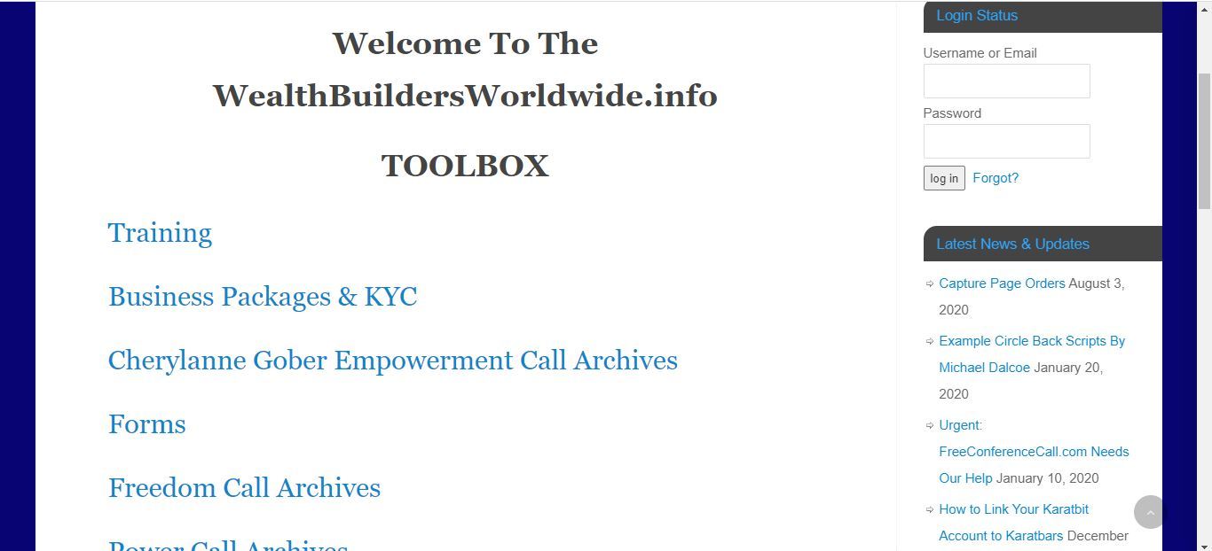 wealth builders worldwide toolbox