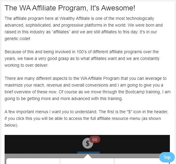 wealthy affiliate affiliate program