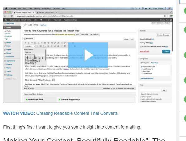 wealthy affiliate content that converts video