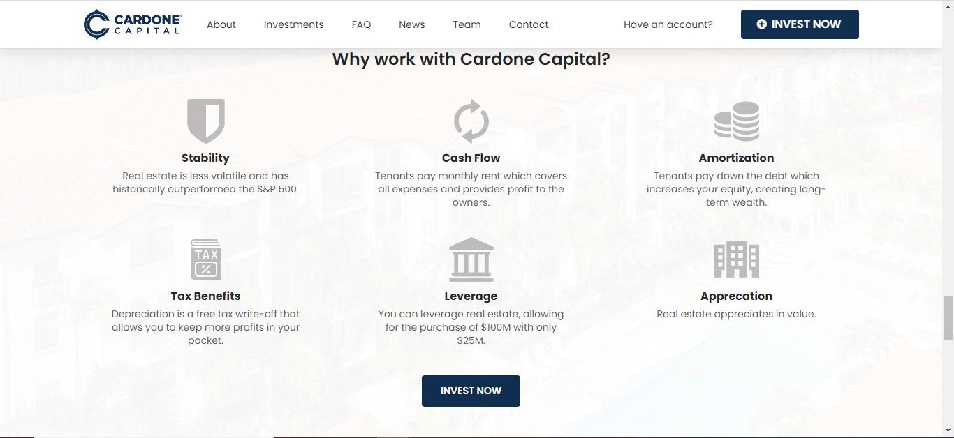 why work with cardone capital