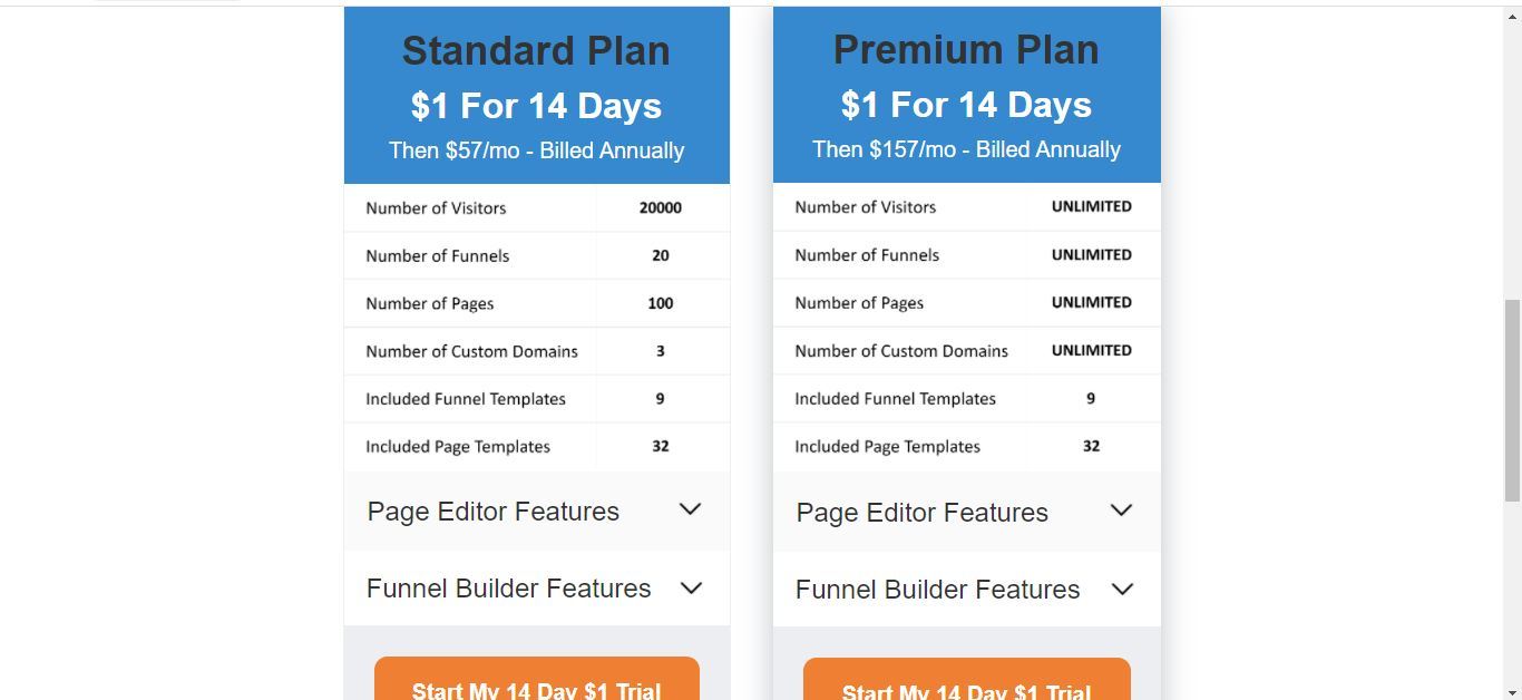10 minute funnels pricing