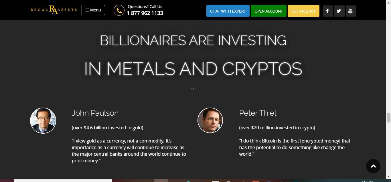 billionaires investing in metals and crypto