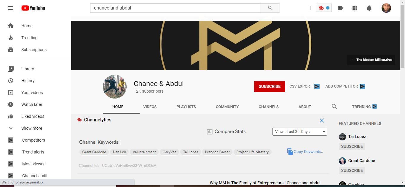 chance and abdul youtube