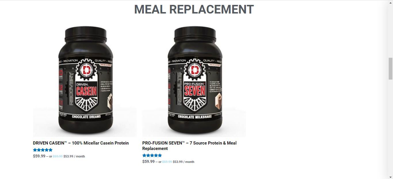 driven nutrition meal replacement