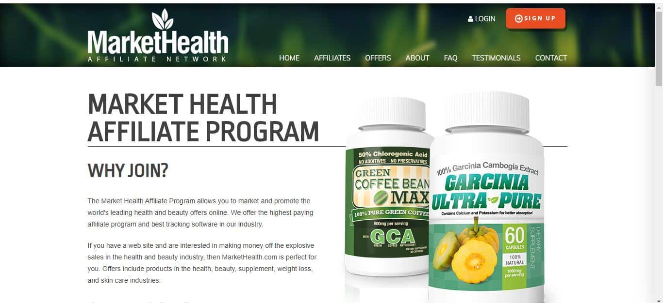 market health affiliate program
