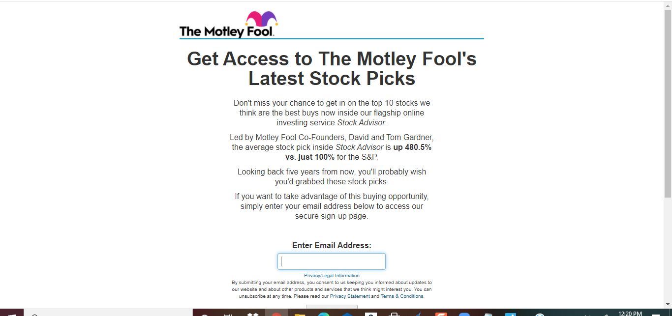 the motley fool latest picks