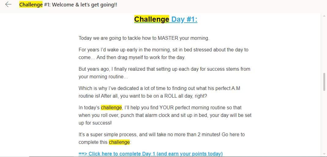 better life challenge email
