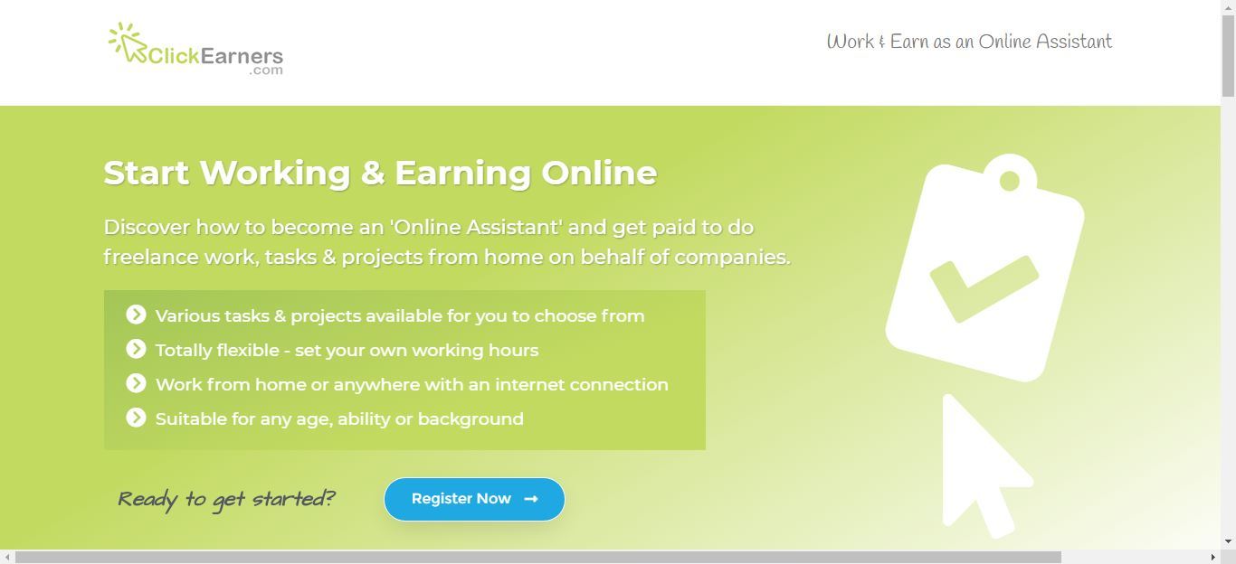 click earners virtual assistant