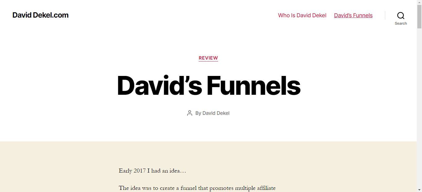 davids funnels
