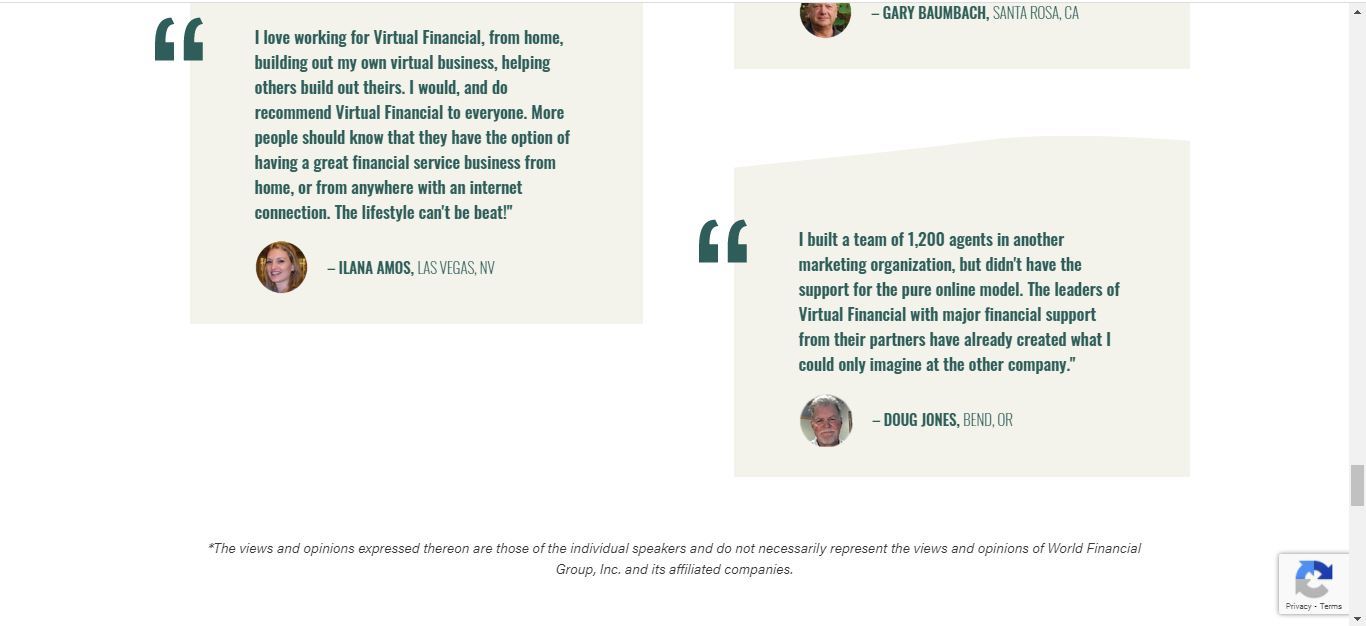 virtual financial group testimonials