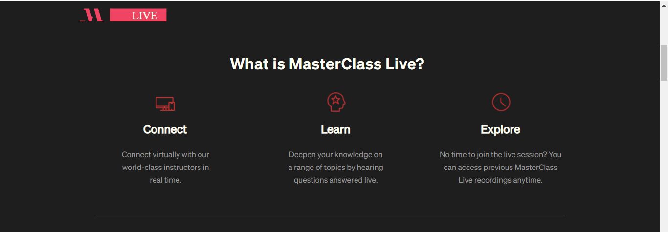 what is masterclass live