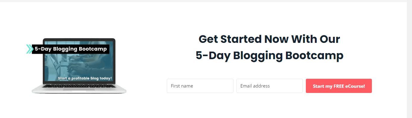 create and go 5 day blogging bootcamp