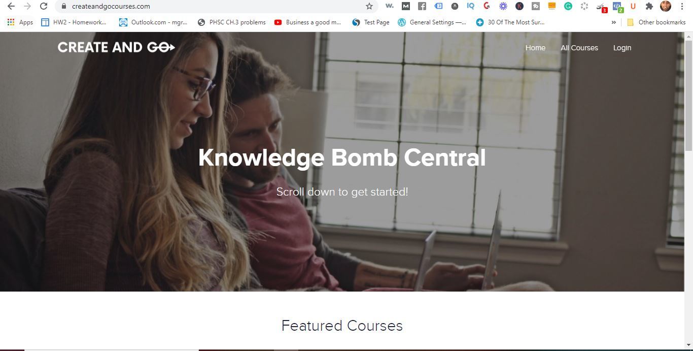 create and go courses central