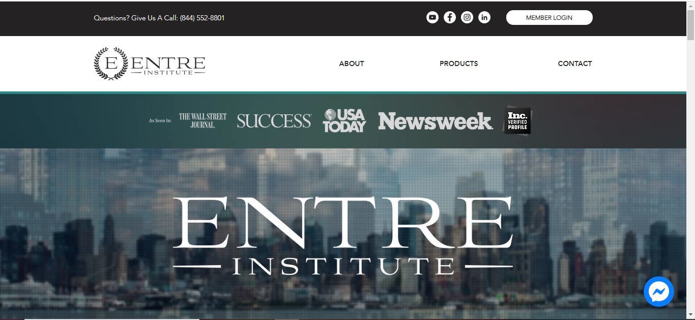 entre institute home page