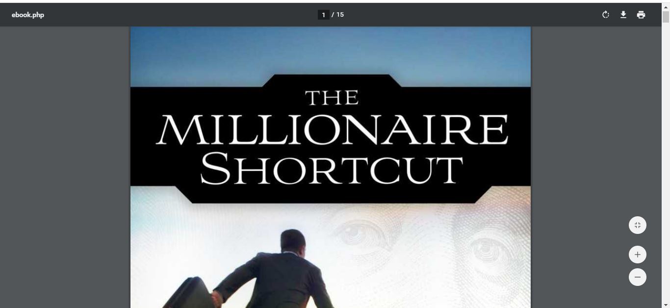 millionaire shortcut book inside