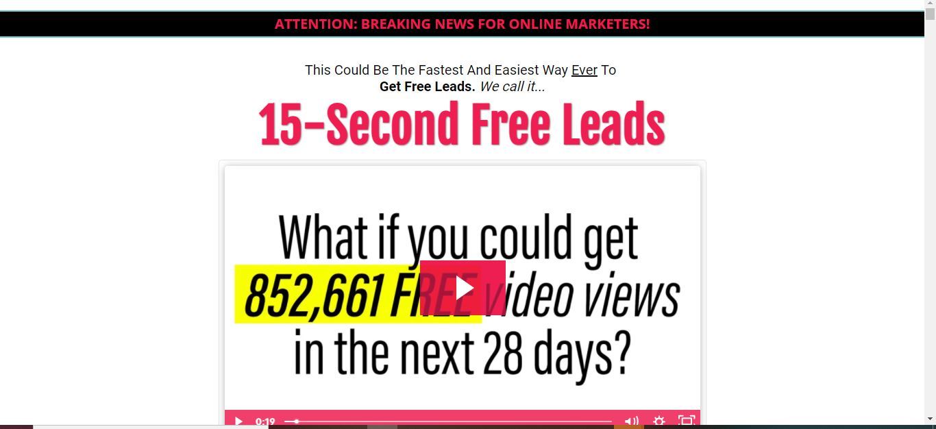 15 second free leads