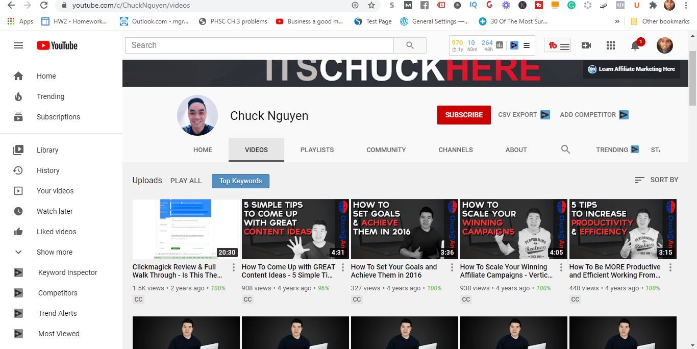 chuck nguyen youtube channel