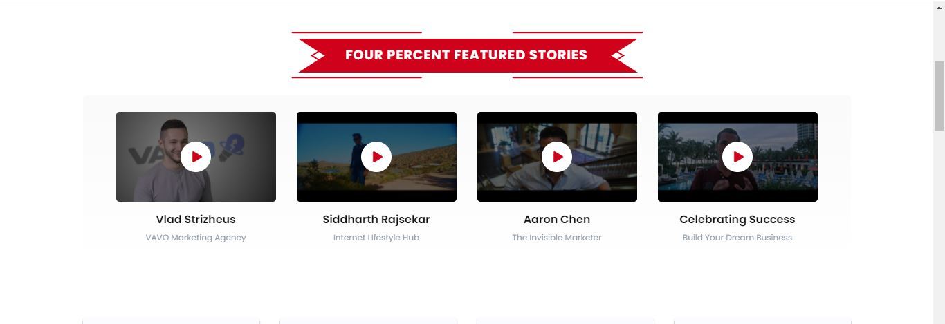 four percent featured stories