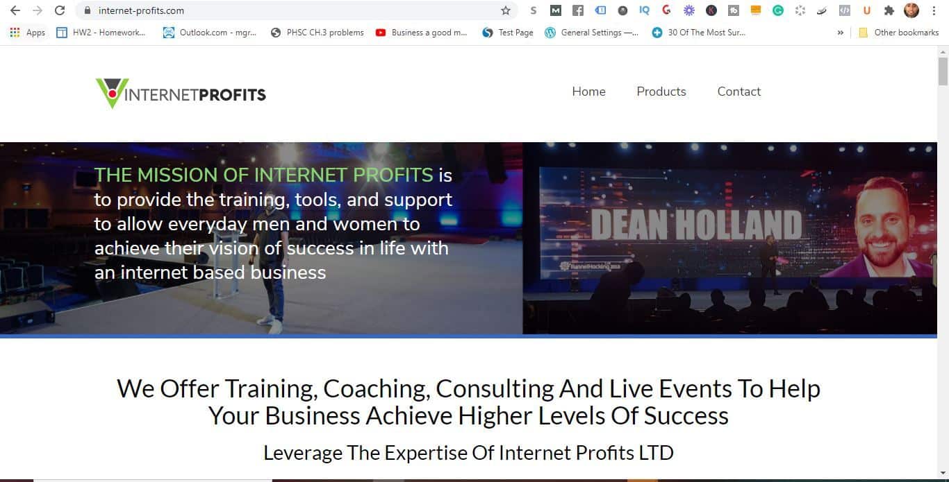 internet profits home page
