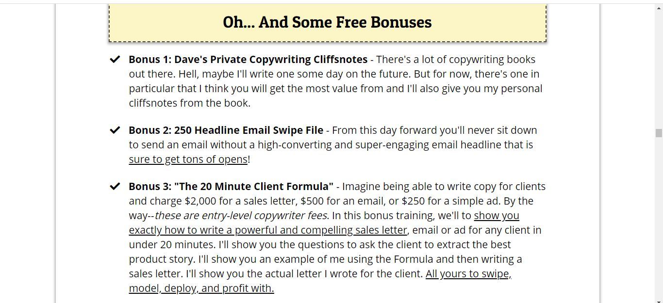 legendary marketer the copywriters playbook free bonuses