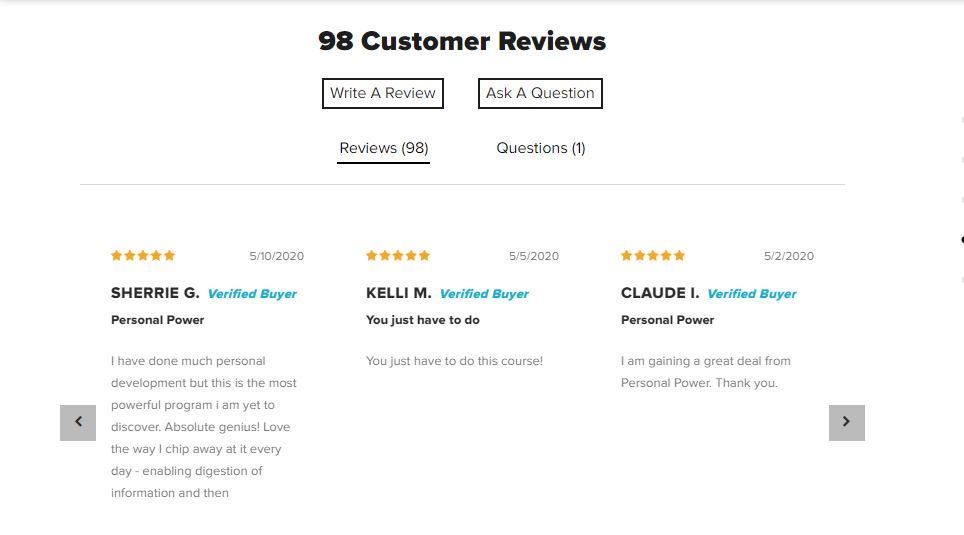 personal power reviews
