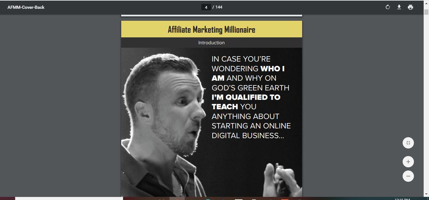 affiliate marketing millionaire intro