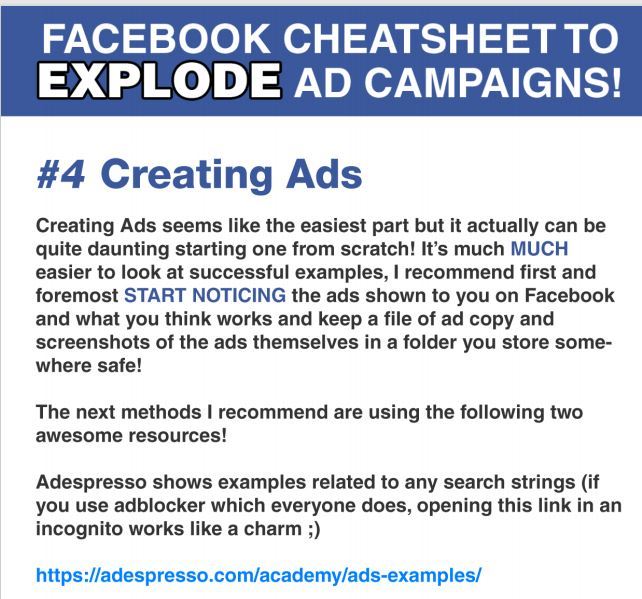 facebook creting ads