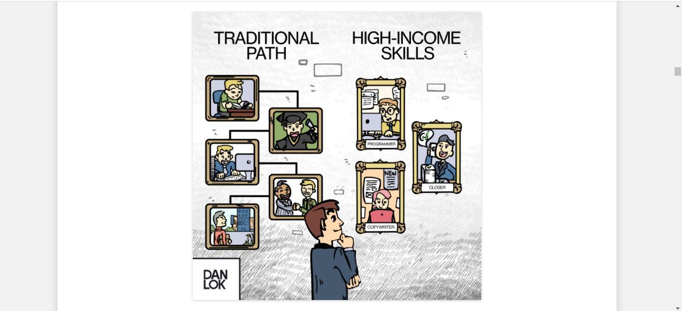 high income job vs high income skill