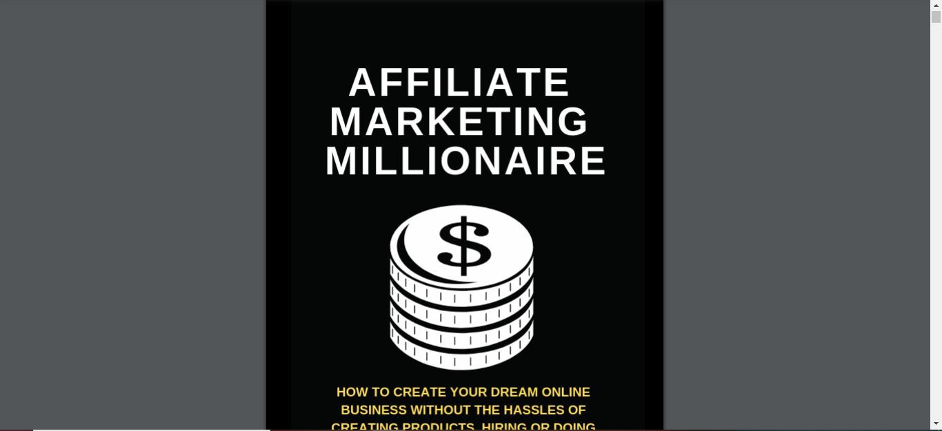 what is affiliate marketing millionaire
