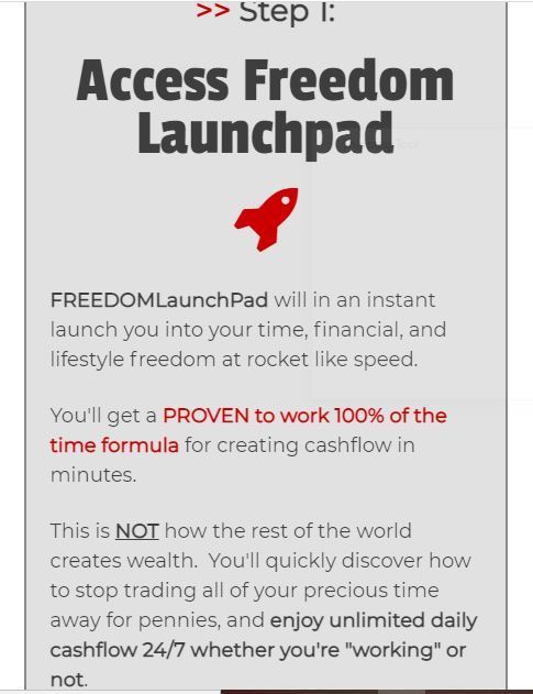 how does freedom launchpad work