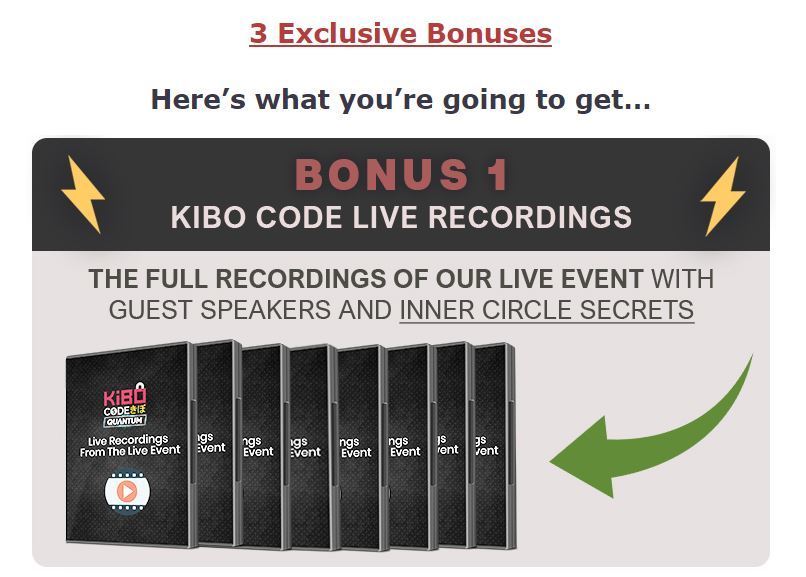 kibo code free bonuses
