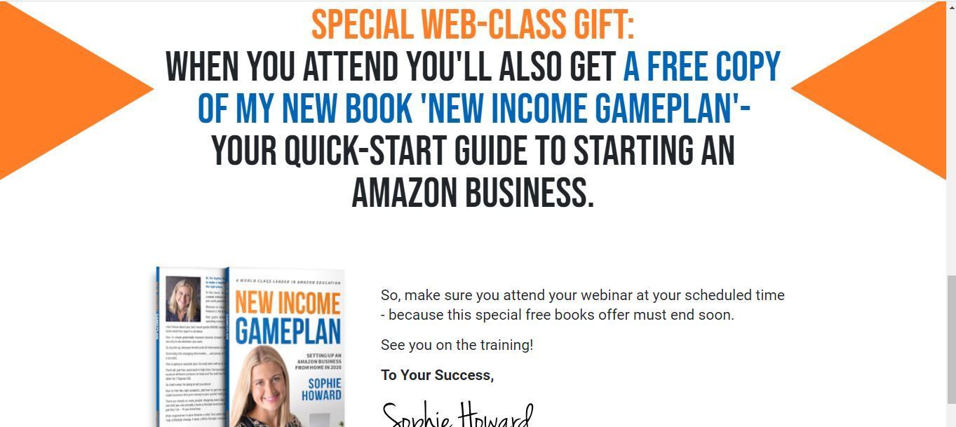 new income gameplan sophie howard book
