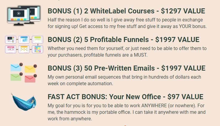 affiliate secrets 2.0 bonus