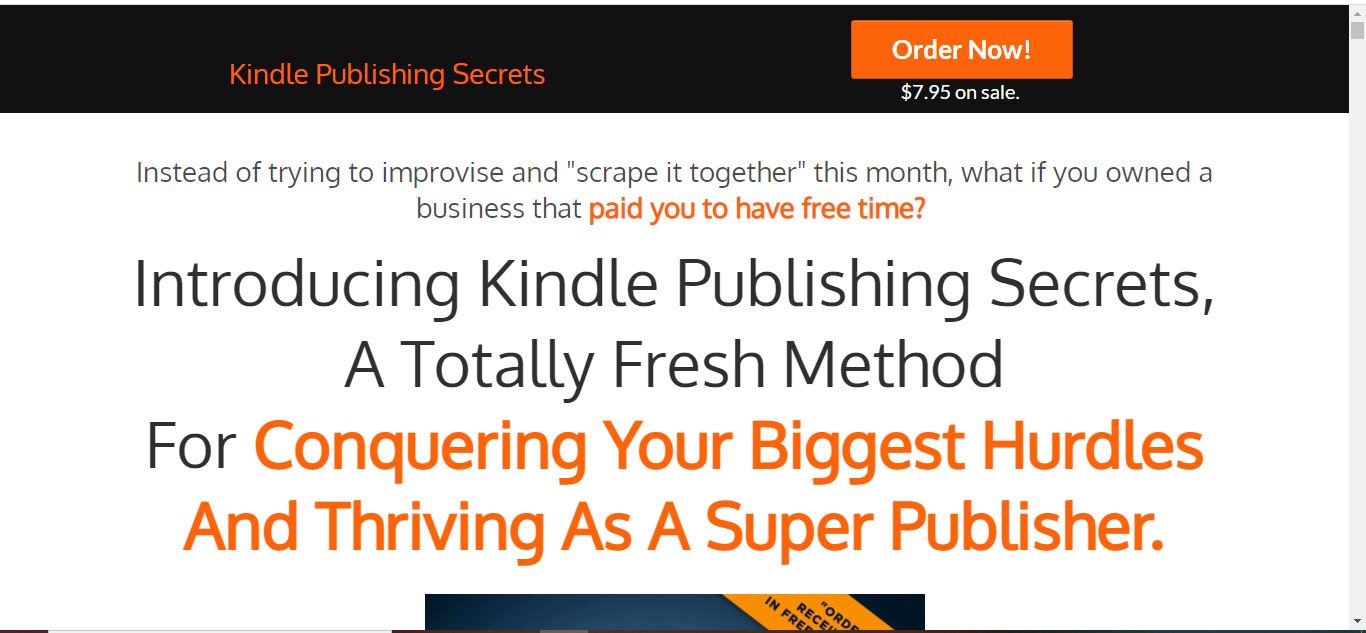 kindle publishing secrets