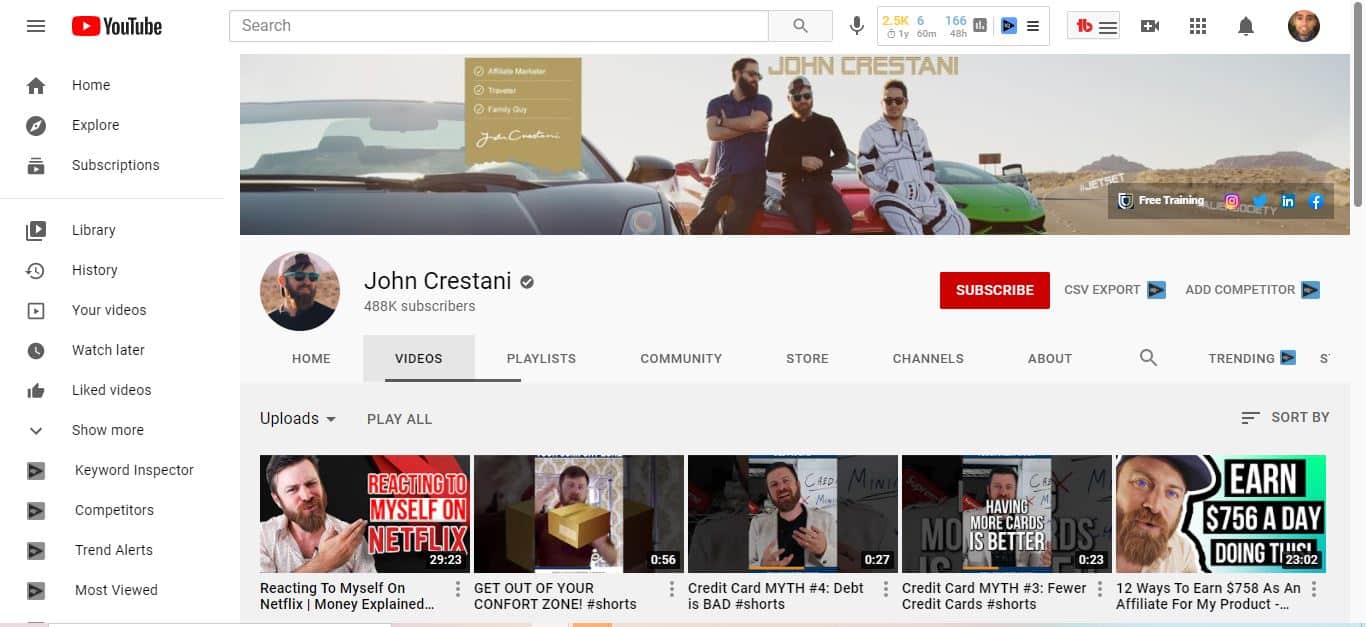 john crestani youtube channel