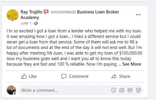 business loan broker academy testimonials
