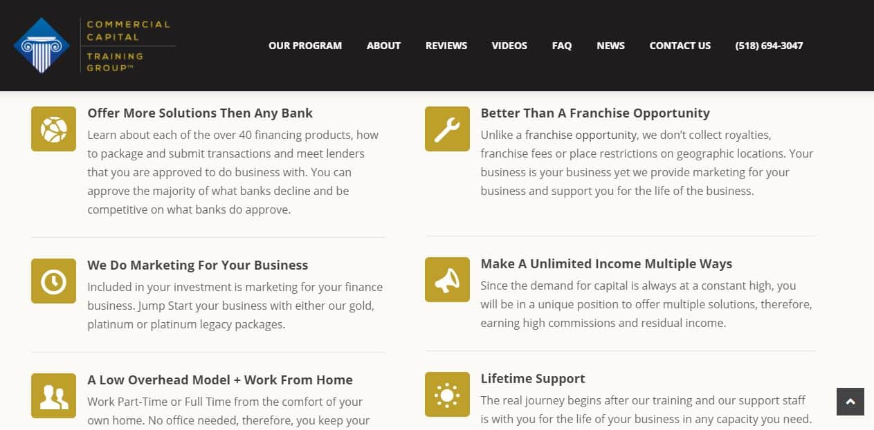 commercial capital training highlights