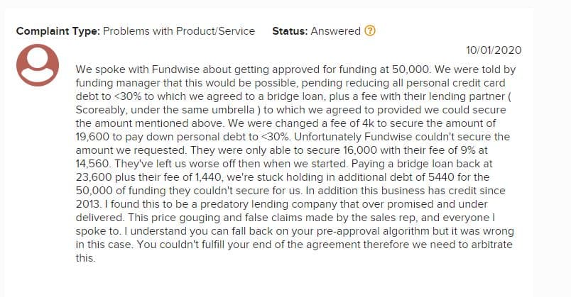 fundwise capital bbb affiliate reviews